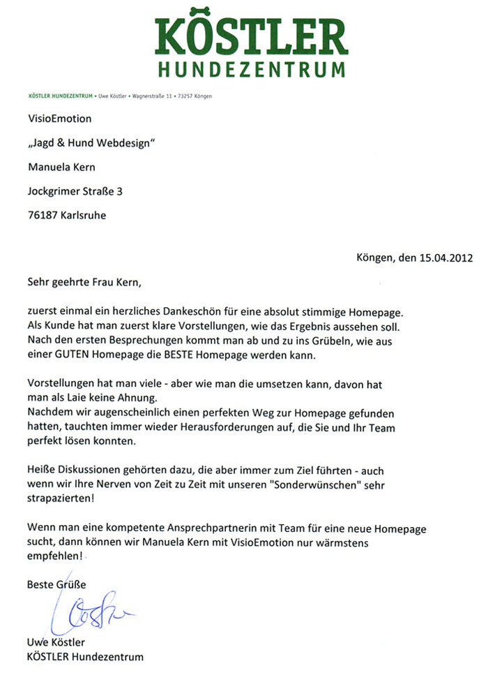 Koestler hundezentrum